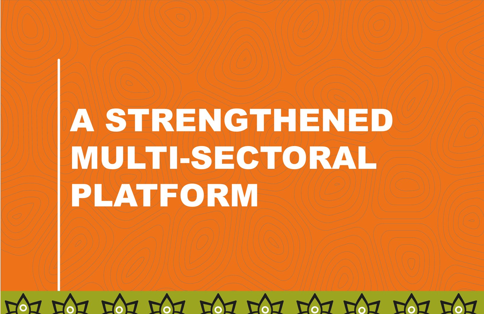 A STRENGTHENED MULTI-SECTORAL PLATFORM AT GOVERNMENT LEVEL.