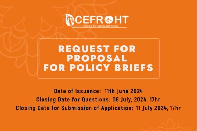 REQUEST FOR PROPOSAL FOR POLICY BRIEFS